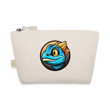 Chameleon Colorful Kawaii Cartoon Character Animal - Organic Pouch - nature - Front