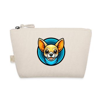 Chihuahua Dog Colorful Kawaii Cartoon Character - Organic Pouch - nature - Front