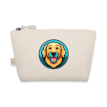 Golden Retriever Dog Colorful Kawaii Cartoon Pet - Organic Pouch - nature - Front