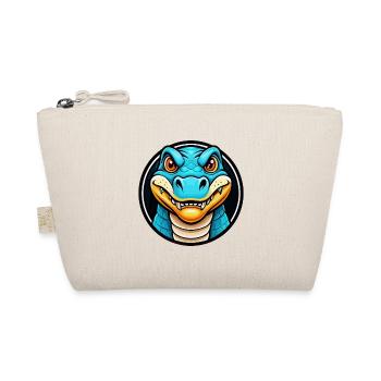 Komodo Dragon Colorful Kawaii Cartoon Character - Organic Pouch - nature - Front