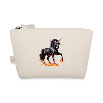 The Mighty Black Unicorn - Organic Pouch - nature - Front