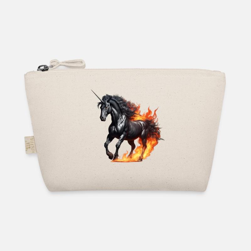 Das mächtige schwarze Einhorn Bio-Täschchen