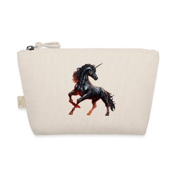 The Mighty Black Unicorn - Organic Pouch - nature - Front