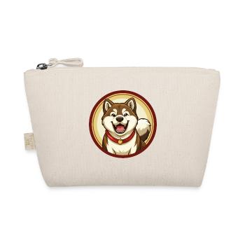 Akita Hund Bunt Kawaii Cartoon Figur Haustier - Bio-Täschchen - Natur - Vorne