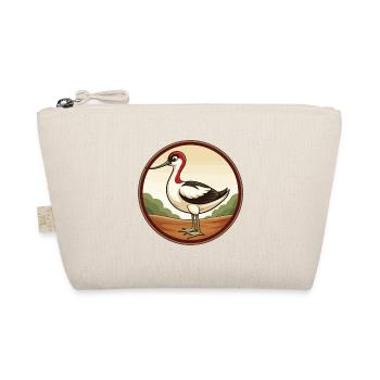 Avocet Colorful Kawaii Cartoon Character Clipart - Organic Pouch - nature - Front
