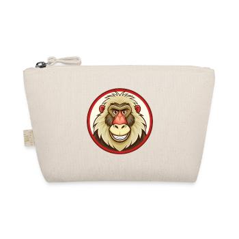 Baboon Colorful Kawaii Cartoon Character Clipart - Organic Pouch - nature - Front
