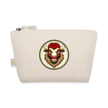 Bison Colorful Kawaii Cartoon Character Clipart - Organic Pouch - nature - Front