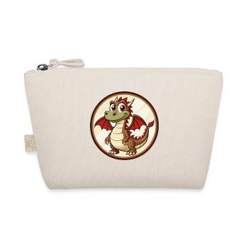 Dragon Colorful Kawaii Cartoon Character Clipart - Organic Pouch - nature - Front