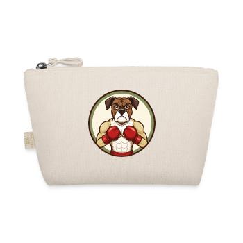 Boxer Hund Bunt Kawaii Cartoon Figur Haustier - Bio-Täschchen - Natur - Vorne