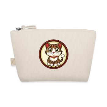 Cat Colorful Kawaii Cartoon Character Clipart Pet - Organic Pouch - nature - Front
