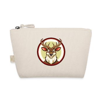 Deer Colorful Kawaii Cartoon Character Clipart Pet - Organic Pouch - nature - Front
