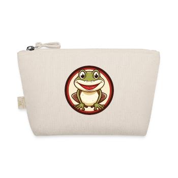 Frosch Bunt Kawaii Cartoon Figur Clipart Haustier - Bio-Täschchen - Natur - Vorne