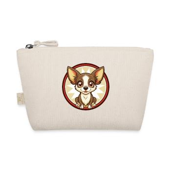 Chihuahua Dog Colorful Kawaii Cartoon Clipart Pet - Organic Pouch - nature - Front