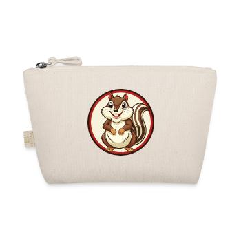 Chipmunk Colorful Kawaii Cartoon Character Clipart - Organic Pouch - nature - Front