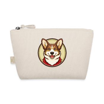 Corgi Dog Colorful Kawaii Cartoon Character Pet - Organic Pouch - nature - Front