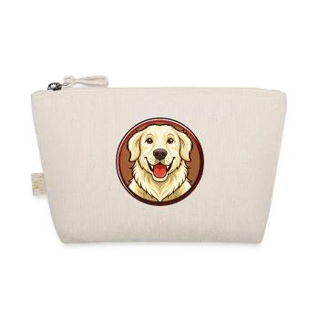 Golden Retriever Hund Kawaii Cartoon Figur Haustier - Bio-Täschchen - Natur - Vorne