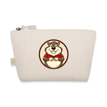 Groundhog Colorful Kawaii Cartoon Character Pet - Organic Pouch - nature - Front
