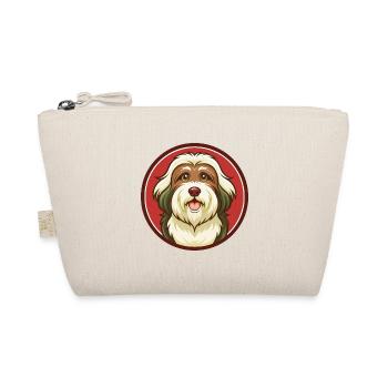 Havaneser Hund Bunte Kawaii Cartoon Figur Haustier - Bio-Täschchen - Natur - Vorne