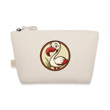 Flamingo Colorful Kawaii Cartoon Character Clipart - Organic Pouch - nature - Front