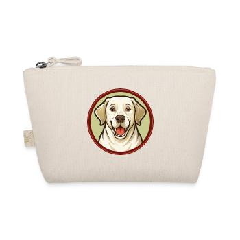 Labrador Retriever Hund Kawaii Zeichentrickfigur - Bio-Täschchen - Natur - Vorne