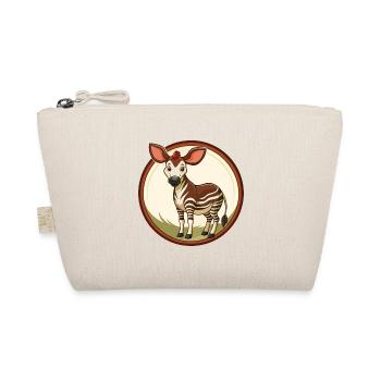 Okapi Colorful Kawaii Cartoon Character Clipart - Organic Pouch - nature - Front