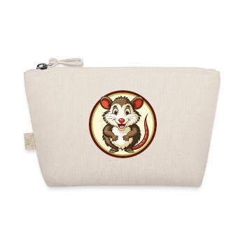 Possum Colorful Kawaii Cartoon Character Clipart - Organic Pouch - nature - Front