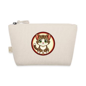 chaton coloré kawaii dessin animé personnage clipart - Trousse biologique - nature - Devant
