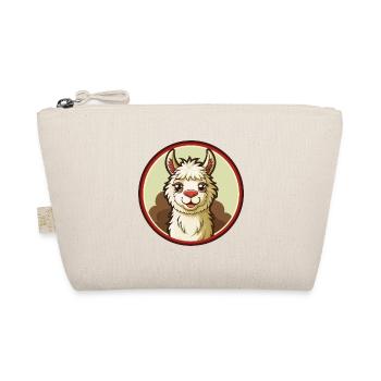 Llama Colorful Kawaii Cartoon Character Clipart - Organic Pouch - nature - Front