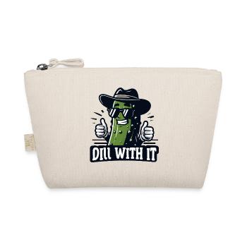 Cool Dill Pickle Pun « Dill With It » Concombre drôle - Trousse biologique - nature - Devant