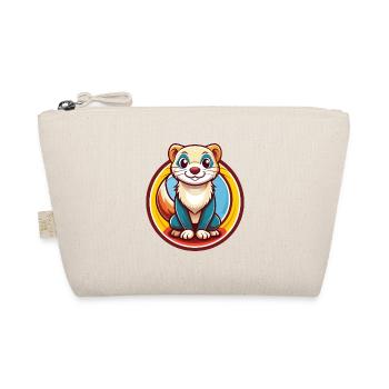 Ferret Funny Kawaii Cartoon Clipart Animal Pet - Organic Pouch - nature - Front