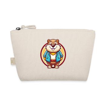 Groundhog Funny Kawaii Cartoon Clipart Animal Pet - Organic Pouch - nature - Front