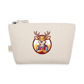 Deer Cute Funny Kawaii Cartoon Clipart Animal Pet - Organic Pouch - nature - Front