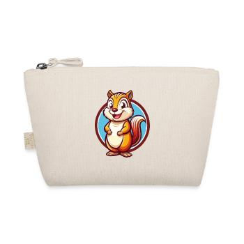 Chipmunk Funny Kawaii Cartoon Clipart Animal Pet - Organic Pouch - nature - Front