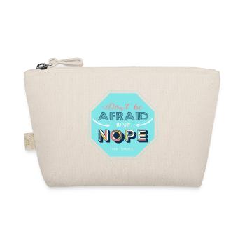 Nope design - Organic Pouch - nature - Front
