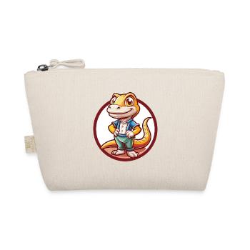 Eidechse Lustige Kawaii Cartoon Clipart Tier Haustier - Bio-Täschchen - Natur - Vorne