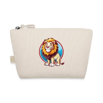 Lion Cute Funny Kawaii Cartoon Clipart Animal Pet - Organic Pouch - nature - Front