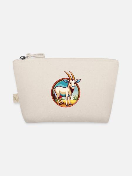 Oryx Cute Funny Kawaii Cartoon Clipart Animal Pet - Organic Pouch - nature - Front