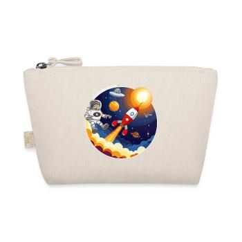 Fusée, astronaute, OVNI et planètes dans l’espace. - Trousse biologique - nature - Devant