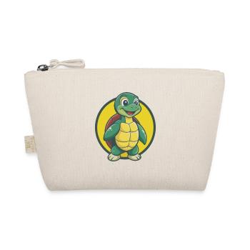 Turtle Cute Kawaii Cartoon Clipart Pet Animal - Organic Pouch - nature - Front