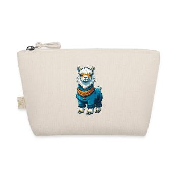 Alpaca Cool Kawaii Cartoon Character Clipart - Organic Pouch - nature - Front