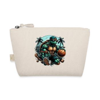 Basketball Turtle Fit Sunglasses Gift - Organic Pouch - nature - Front