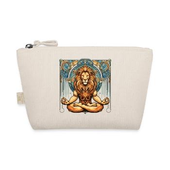 Lion méditation méditation cadeau - Trousse biologique - nature - Devant