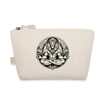 Lion méditation méditation cadeau - Trousse biologique - nature - Devant