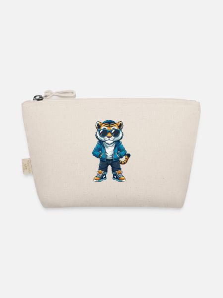 Tiger Cool Cartoon Figur Kawaii Clipart - Bio-Täschchen - Natur