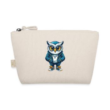 Eule Cool Cartoon Figur Kawaii Clipart - Bio-Täschchen - Natur - Vorne