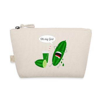 Conception humoristique de concombre avec cri - Trousse biologique - nature - Devant