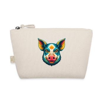 Cochon mignon Kawaii dessin animé Clipart Animal Face - Trousse biologique - nature - Devant