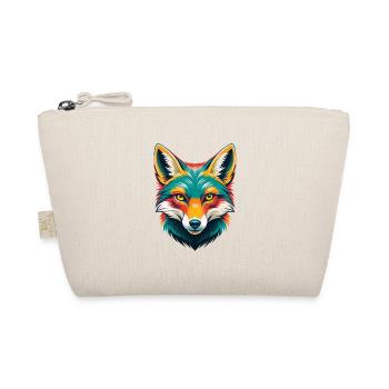 Fuchs Niedlich Kawaii Cartoon Clipart Tier Gesicht - Bio-Täschchen - Natur - Vorne
