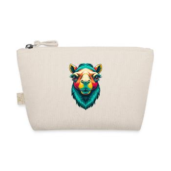 Camel Cute Kawaii Cartoon Clipart Animal Face - Organic Pouch - nature - Front