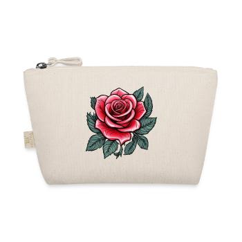 Rose Tattoo Rosenblüte - Bio-Täschchen - Natur - Vorne